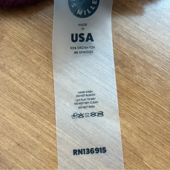 NWT Simon Miller Burnt Burgundy Space Midi Dress, Size Large - Picture 11 of 12